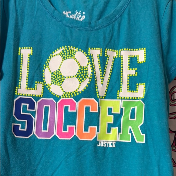 Justice Blue and Pink Short Sleeve Tees - Picture 5 of 7